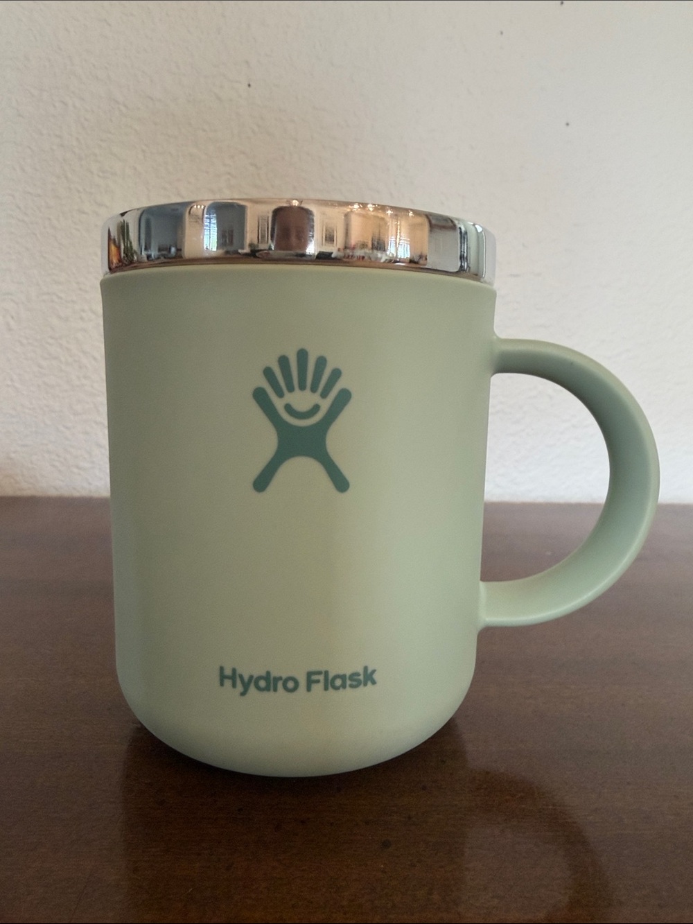 Hydroflask Sage Green Travel Mug Parks for All Tree Print 12oz - Picture 2 of 5